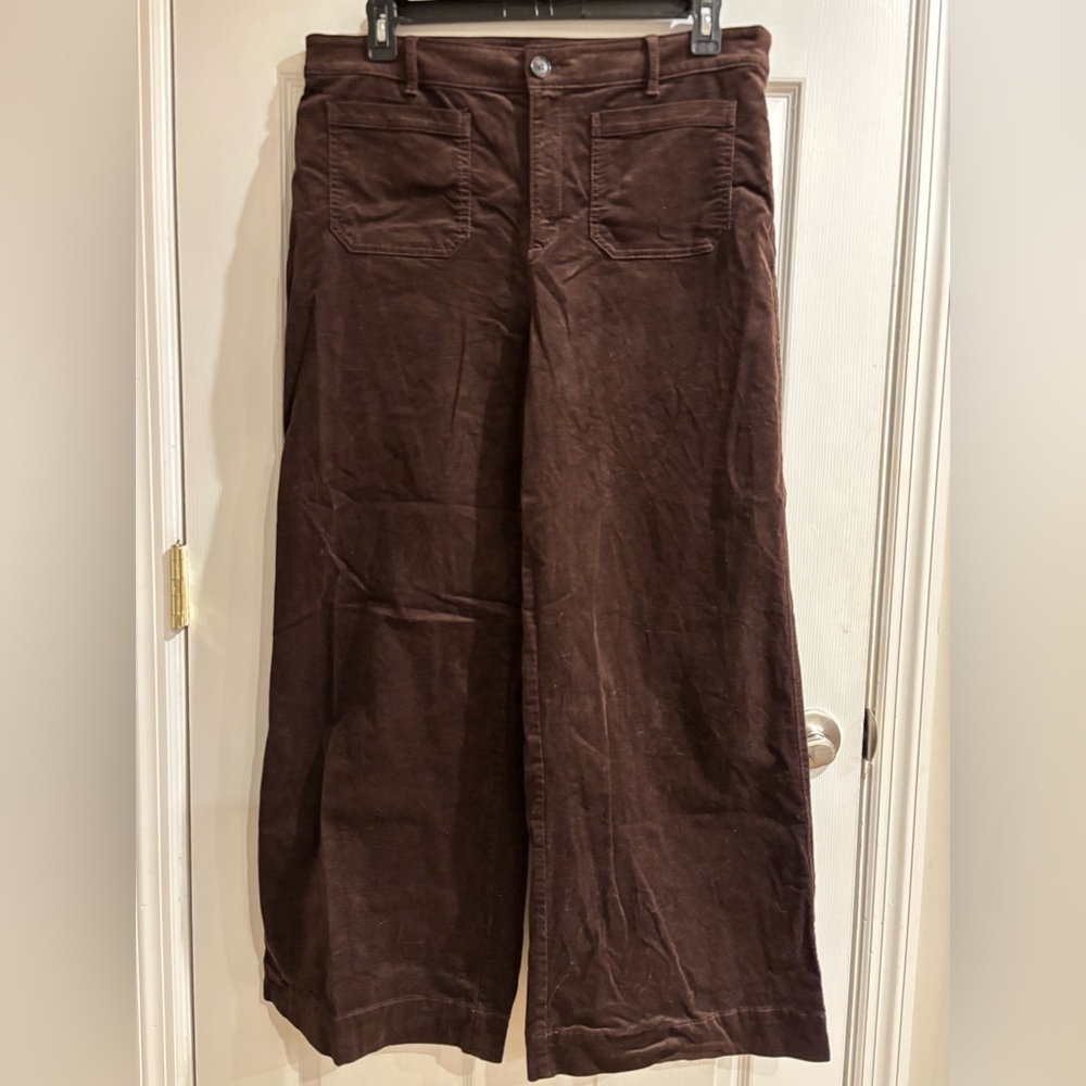 Loft, “The Palmer Wide Leg” Corduroy front pocket pants